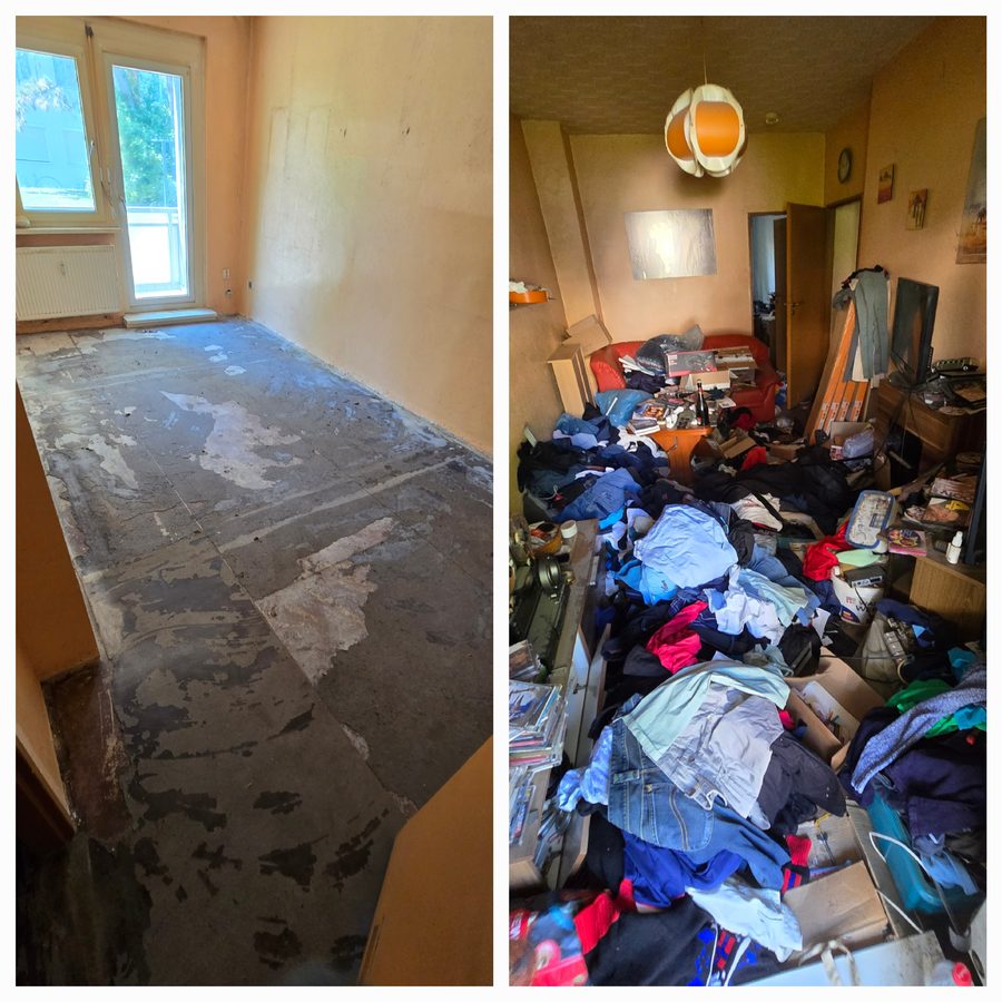 Vorher/Nachher: Entrümpelung – Projektbeispiel